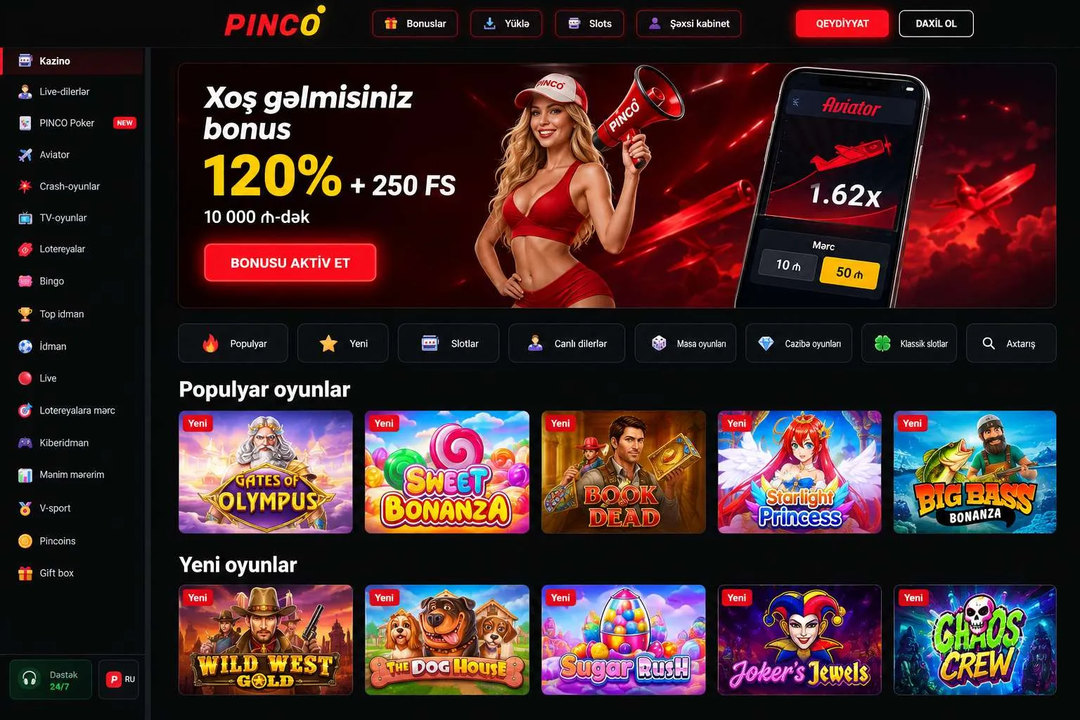 Pinco Azərbaycan yüklə: mobil platformaya başlamaq — Pinco yukle